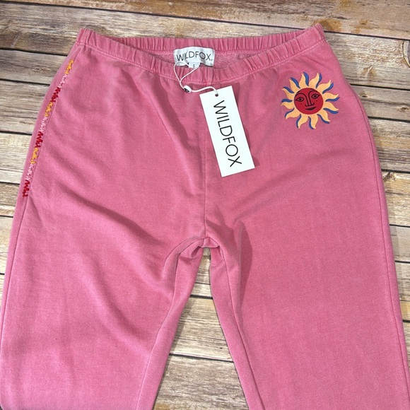 Wildfox Pants - Wildfox Rose Joggers Knox pant  with Sun Design